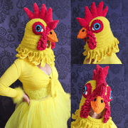 Chicken Hat Crochet Pattern