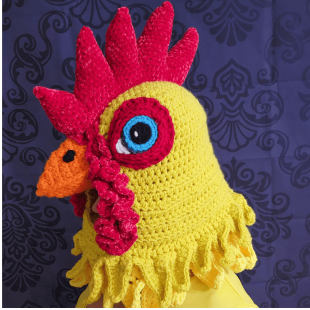 Chicken Hat Crochet Pattern