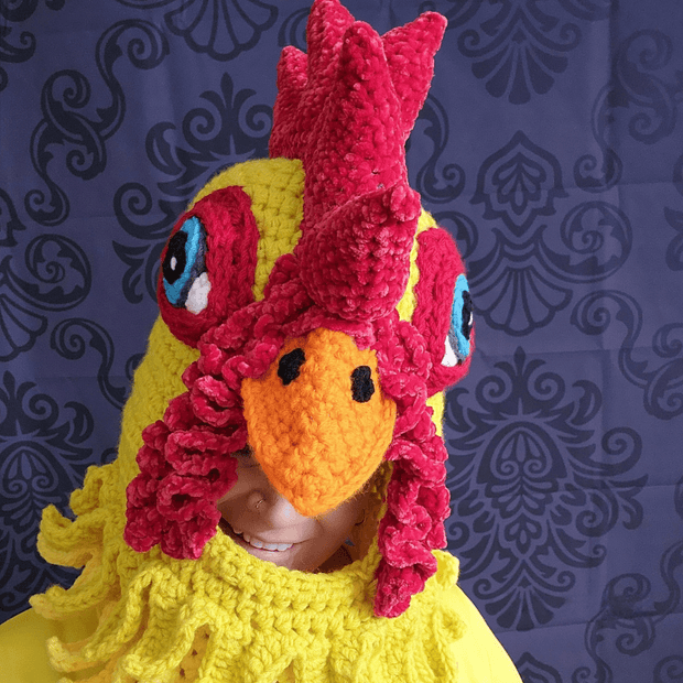 Chicken Hat Crochet Pattern