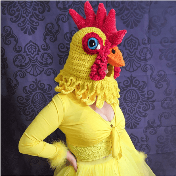Chicken Hat Crochet Pattern