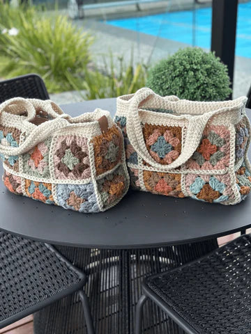 Crochet New granny square bag pattern