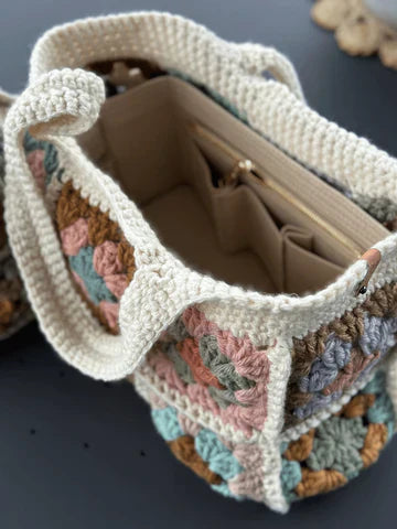Crochet New granny square bag pattern