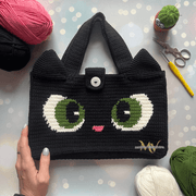 Cat eyes bag crochet Pattern