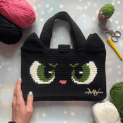 Cat eyes bag crochet Pattern