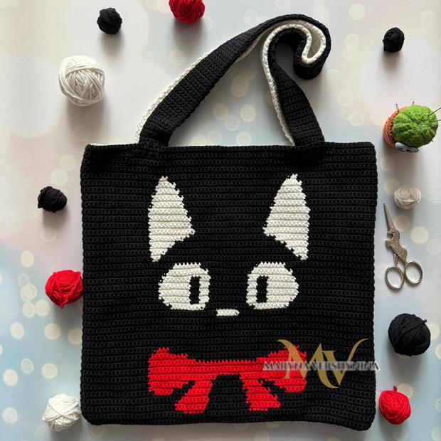 Black Cat Crochet Bag Pattern