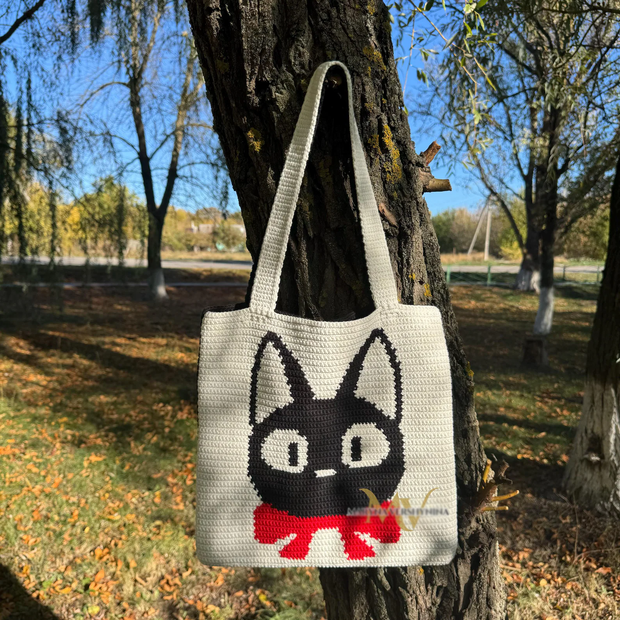 Black Cat Crochet Bag Pattern