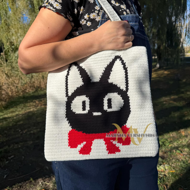 Black Cat Crochet Bag Pattern