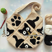 Cute Cat Paw Crochet Bag pattern
