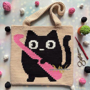 Cat and hook crochet pattern