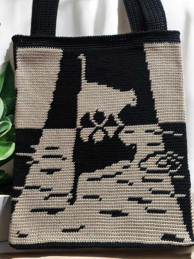 Sunwoven cat bag Crochet Pattern