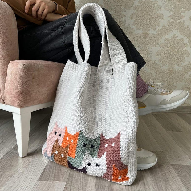 Cat Tote Bag Crochet Pattern