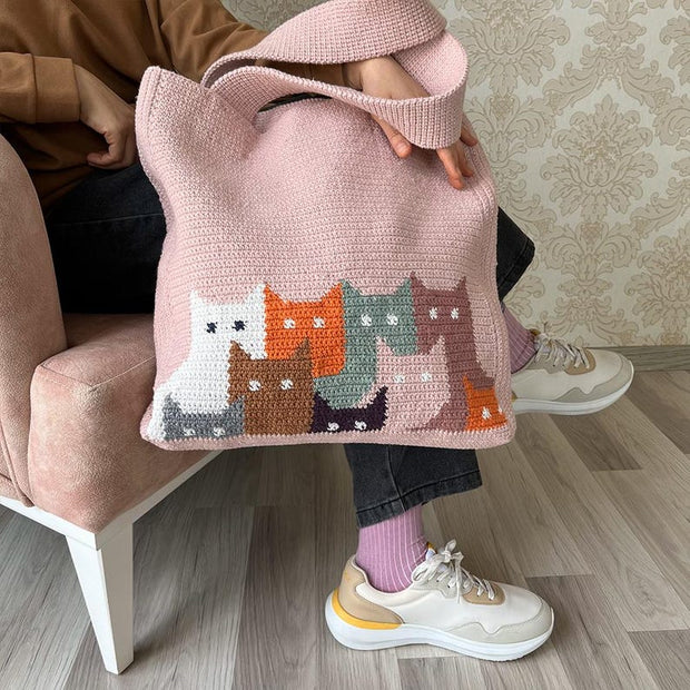 Cat Tote Bag Crochet Pattern