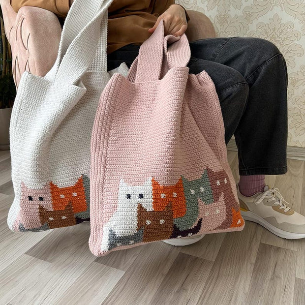 Cat Tote Bag Crochet Pattern