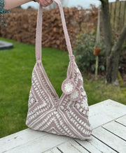 Granny Square Triangle Bag crochet pattern