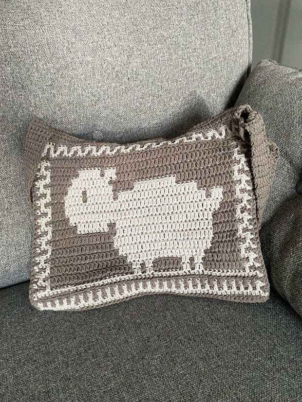 Sheep Shoulder Bag crochet pattern