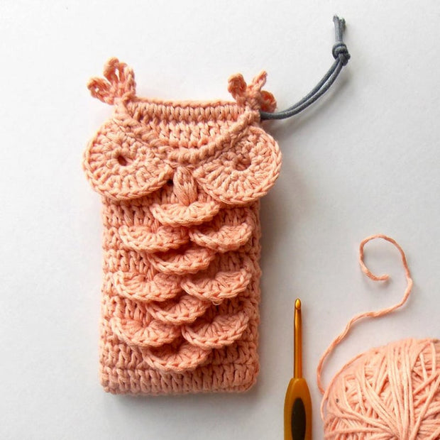 Phone Owl  bag crochet pattern